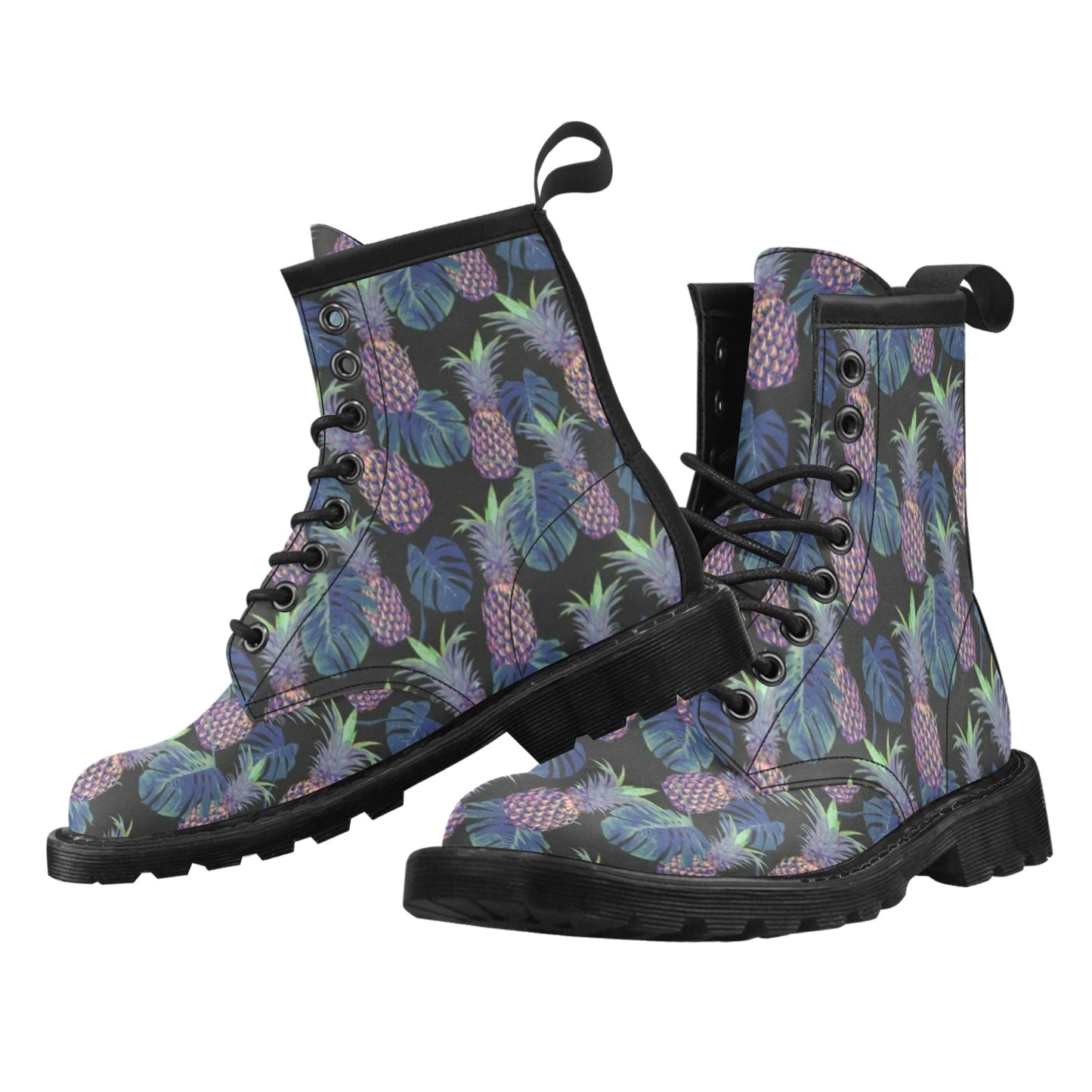 Pineapple Pattern Print Design PP04 Women's Boots