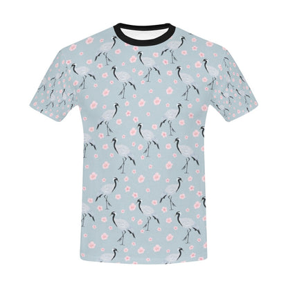 Sakura Bird Print Design LKS304 Men's All Over Print T-shirt