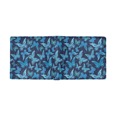 Butterfly Pattern Print Design 03 Men's ID Card Wallet