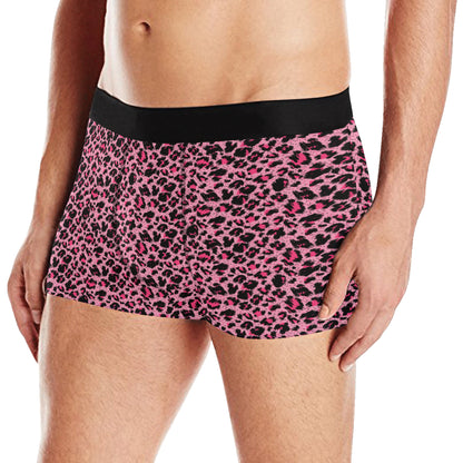 Cheetah Pink Pattern Print Design 01 Men's Boxer Briefs