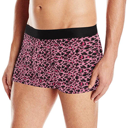 Cheetah Pink Pattern Print Design 01 Men's Boxer Briefs