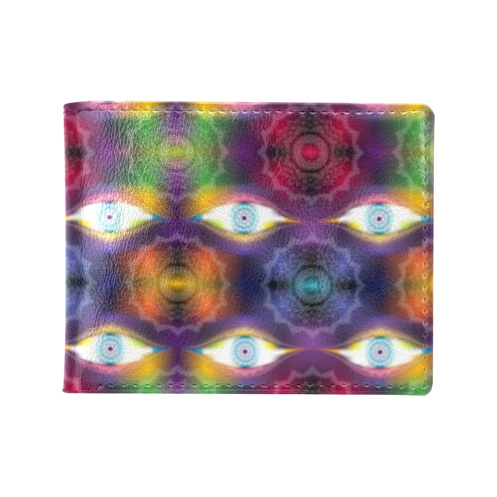 Chakra Eye Print Pattern Men's ID Card Wallet