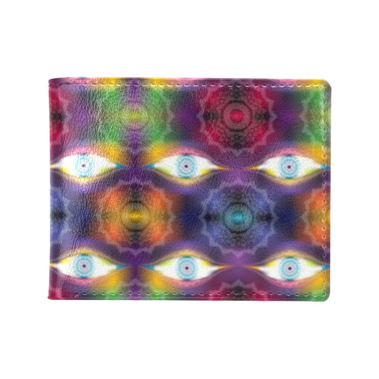 Chakra Eye Print Pattern Men's ID Card Wallet
