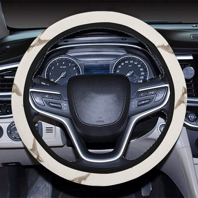 Swallow Bird Pattern Print Design 01 Steering Wheel Cover with Elastic Edge