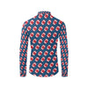 American Football Star Design Pattern Men's Long Sleeve Shirt