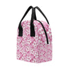 Cherry Blossom Pattern Print Design CB02 Insulated Lunch Bag