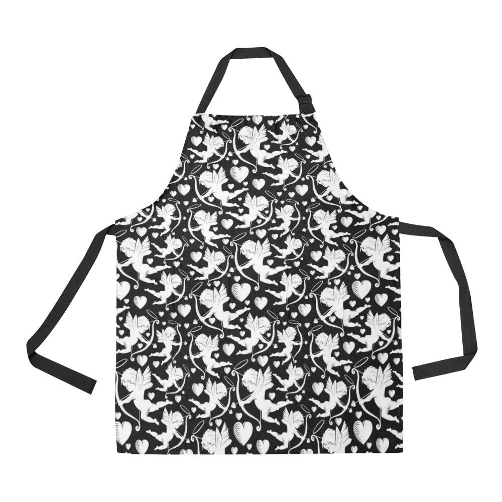 Cupid Pattern Print Design 04 Apron with Pocket