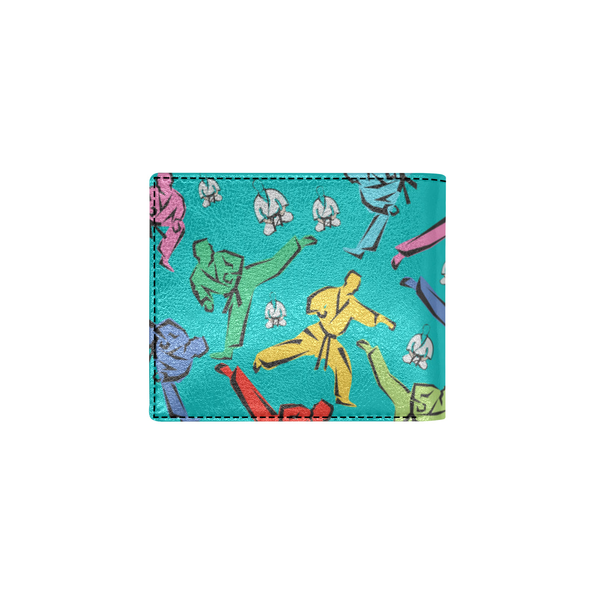 Judo Pattern Print Design 01 Men's ID Card Wallet