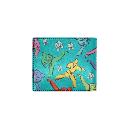 Judo Pattern Print Design 01 Men's ID Card Wallet