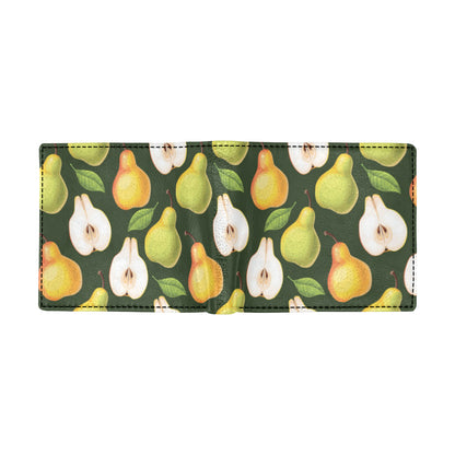 Pear Pattern Print Design PE06 Men's ID Card Wallet
