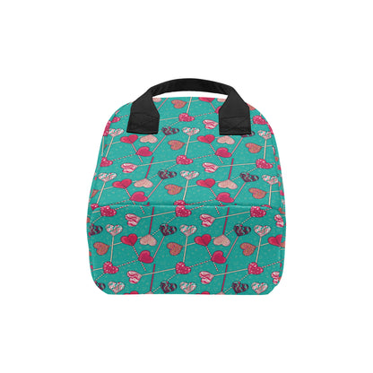 Lollipop Pattern Print Design LL01 Insulated Lunch Bag