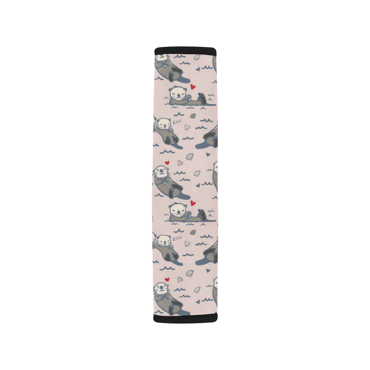 Sea Otter Pattern Print Design 02 Car Seat Belt Cover