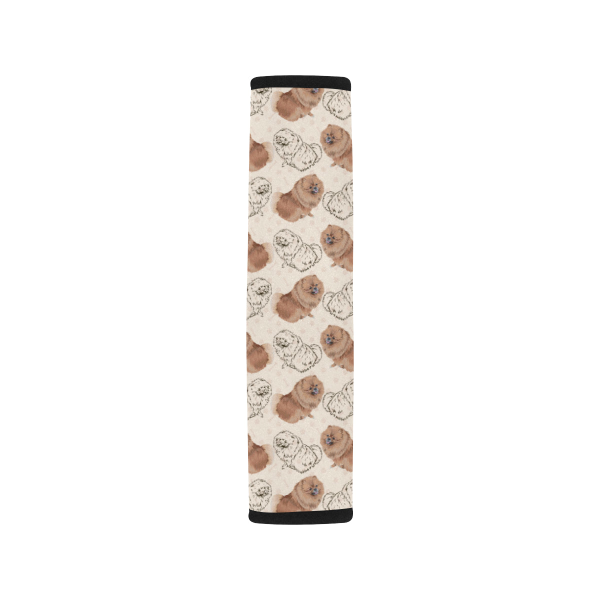 Pomeranians Pattern Print Design A01 Car Seat Belt Cover