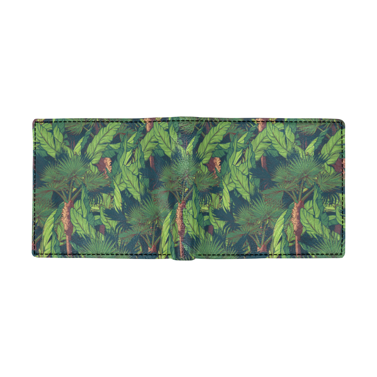 Rainforest Pattern Print Design A01 Men's ID Card Wallet