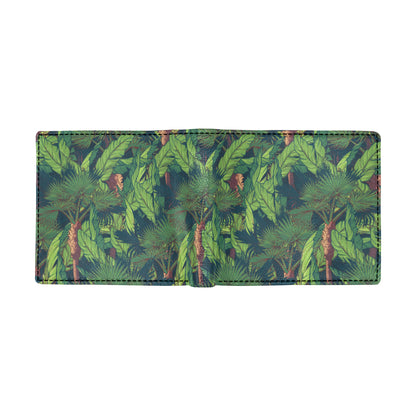Rainforest Pattern Print Design A01 Men's ID Card Wallet