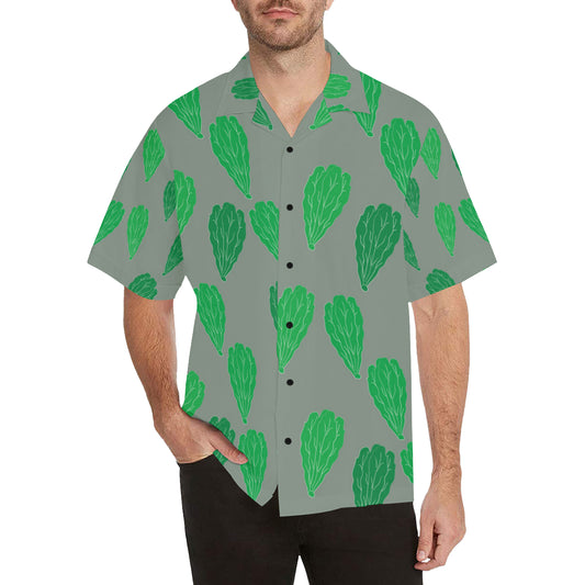 Lettuce Pattern Print Design 02 Men's Hawaiian Shirt