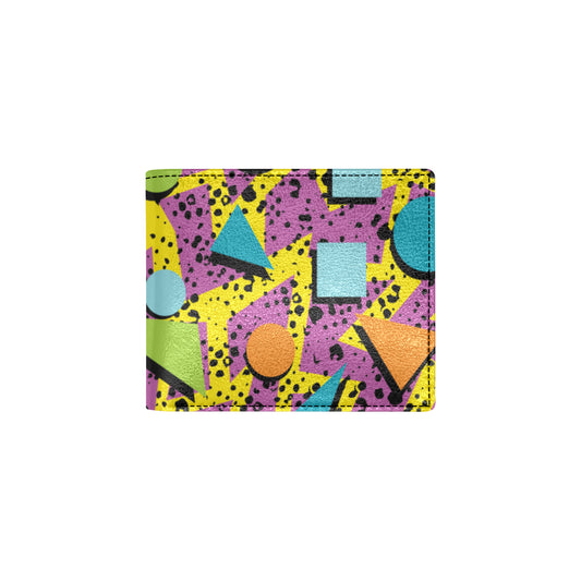 80s Pattern Print Design 1 Men's ID Card Wallet