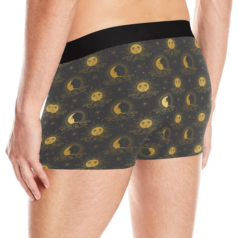 Celestial Moon Sun Pattern Print Design 05 Men's Boxer Briefs