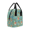 Sea Turtle Pattern Print Design T012 Insulated Lunch Bag