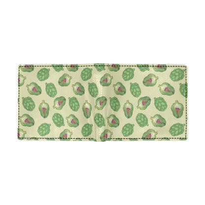 Artichoke Pattern Print Design 03 Men's ID Card Wallet
