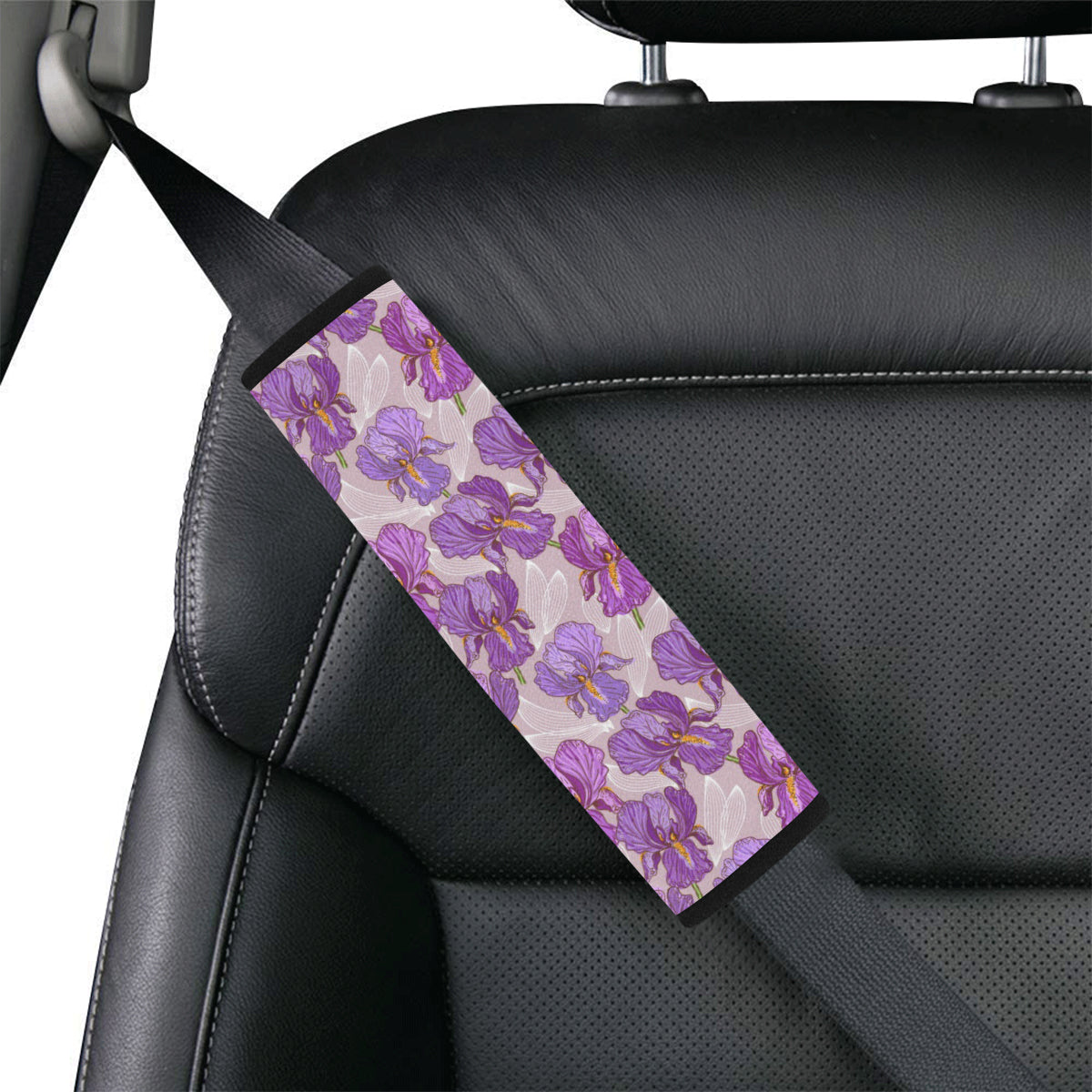 Iris Pattern Print Design IR05 Car Seat Belt Cover