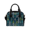 Anchor Pattern Print Design 03 Shoulder Handbag