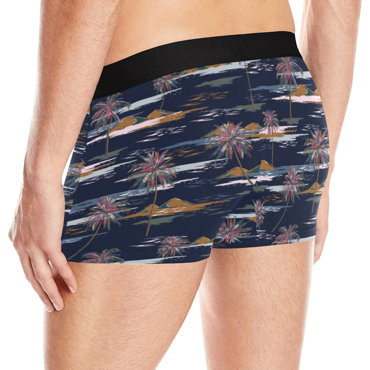 Pacific island Pattern Print Design A06 Men's Boxer Briefs