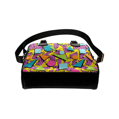 80s Pattern Print Design 1 Shoulder Handbag
