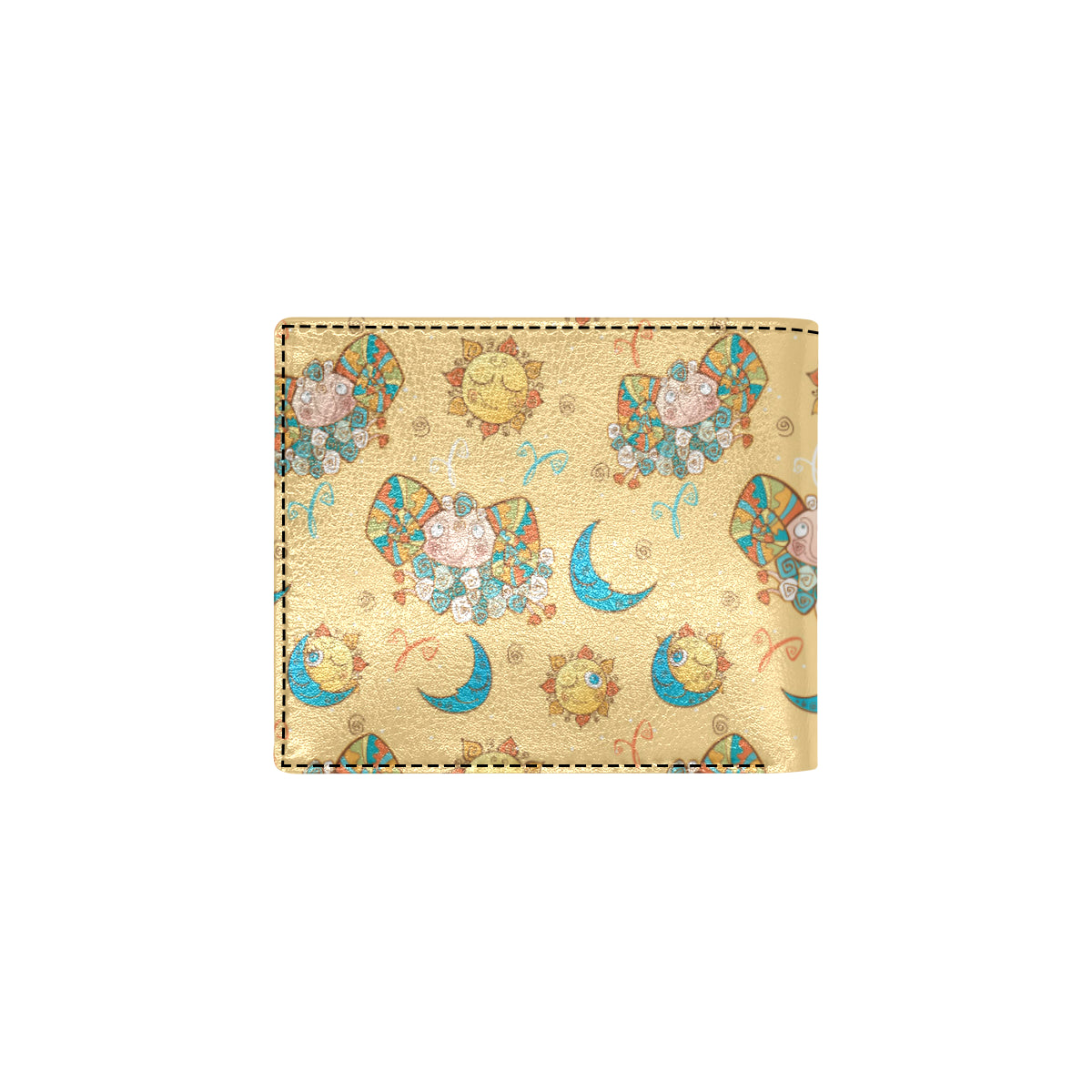 Aries Zodiac Pattern Print Design 03 Men's ID Card Wallet