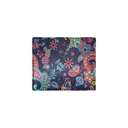 Paisley Boho Pattern Print Design A06 Men's ID Card Wallet