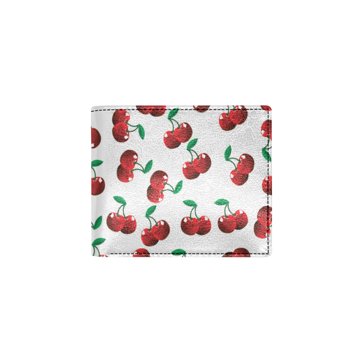 Cherry Pattern Print Design 01 Men's ID Card Wallet