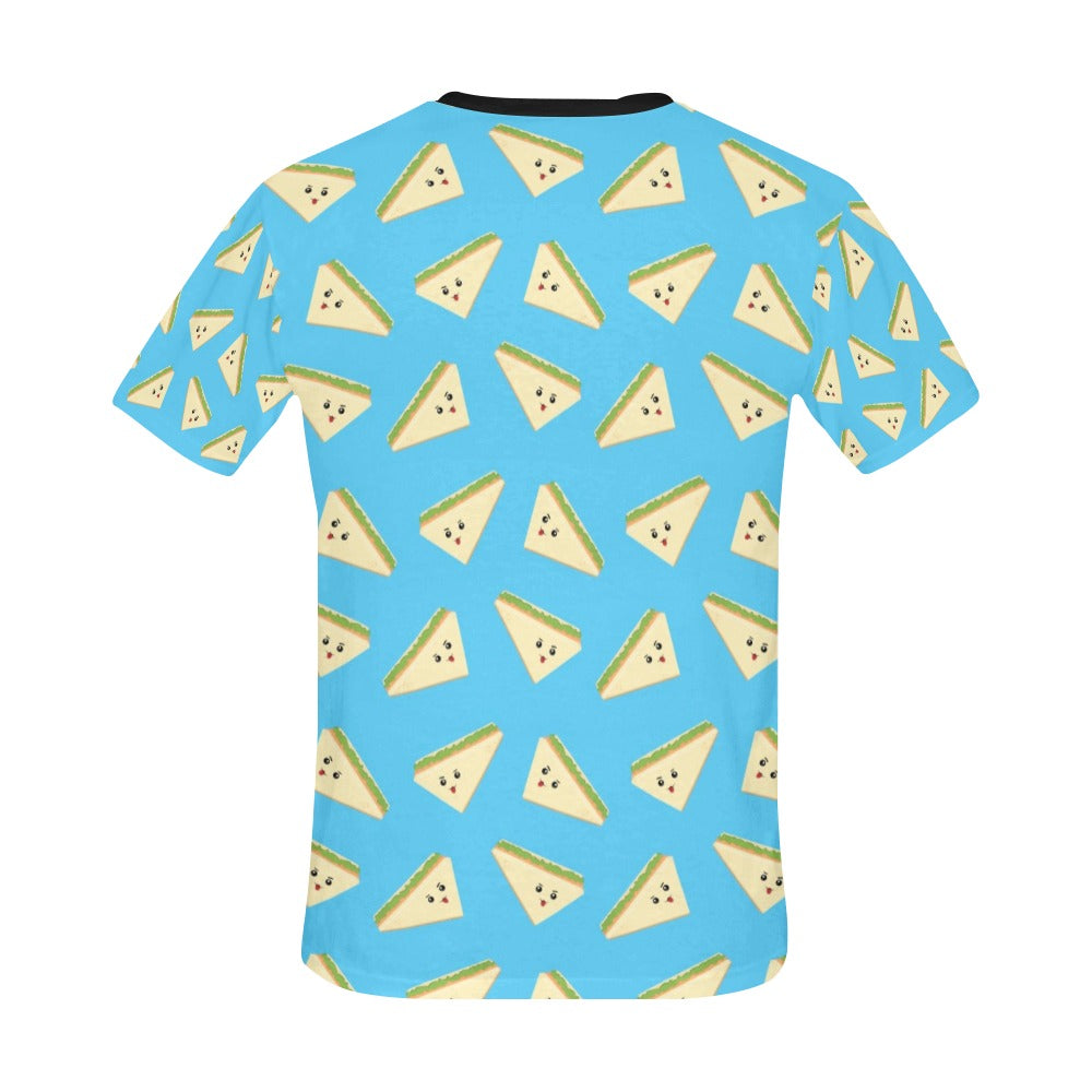 Sandwich Emoji Print Design LKS305 Men's All Over Print T-shirt