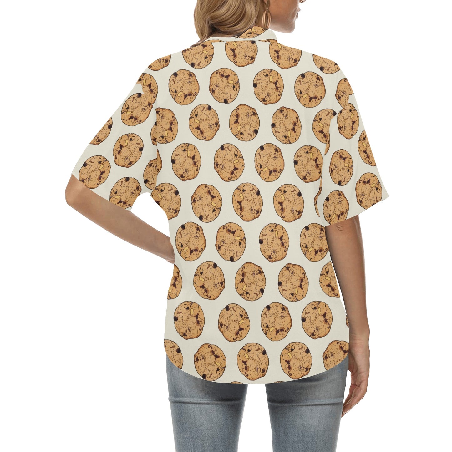 Cookie Pattern Print Design 05 Women's Hawaiian Shirt