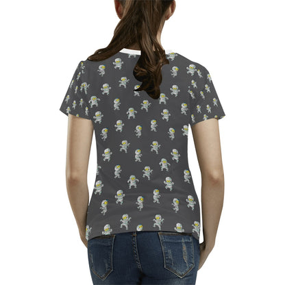 Mummy Print Design LKS305 Women's  T-shirt