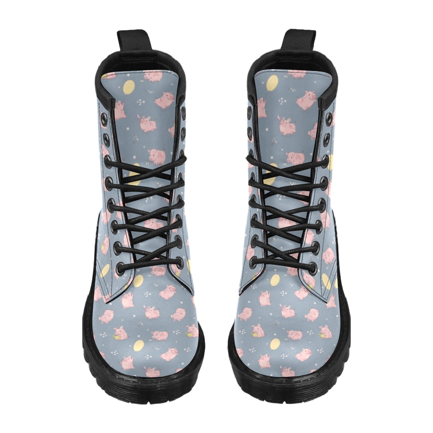 Pig Print Design LKS405 Women's Boots