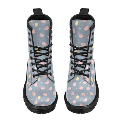 Pig Print Design LKS405 Women's Boots