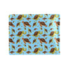 Hello Sea Turtle Print Pattern Men's ID Card Wallet