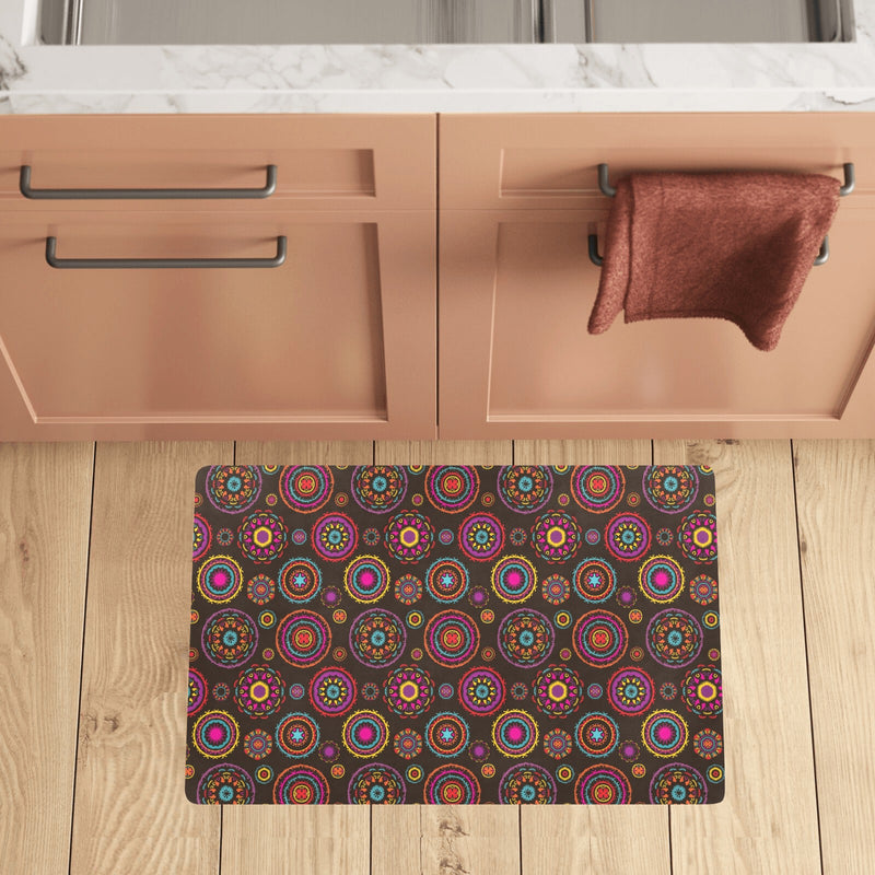 Bohemian Pattern Print Design 01 Kitchen Mat