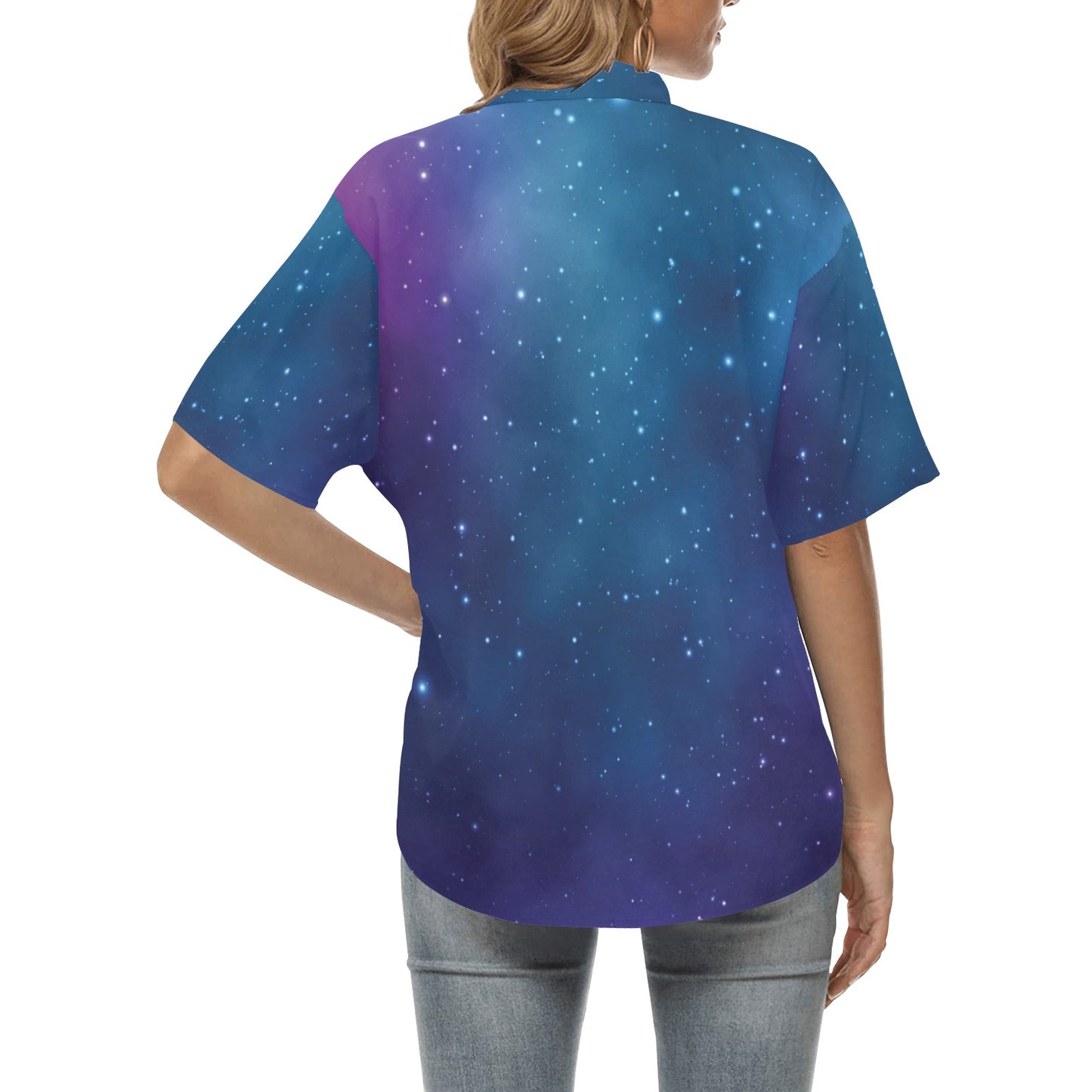 Nebula Pattern Print Design A01 Women's Hawaiian Shirt