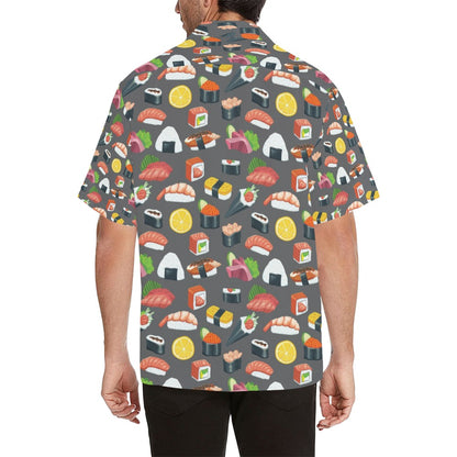 Sushi Print Design LKS302 Men's Hawaiian Shirt