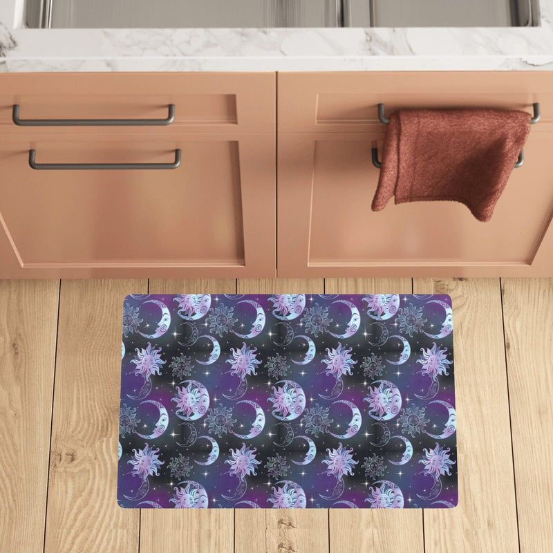 Sun Moon Print Design LKS303 Kitchen Mat