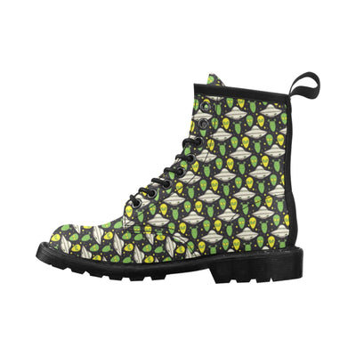 Alien UFO Pattern Women's Boots