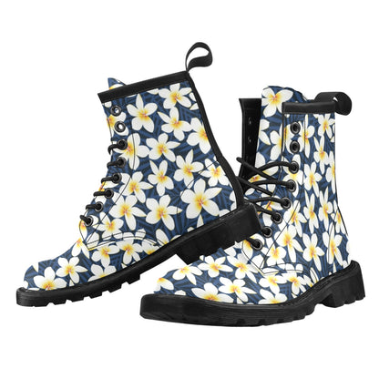 Plumeria Pattern Print Design PM026 Women's Boots