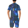 Galaxy Stardust Planet Space Print Men's Romper