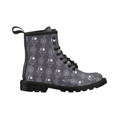 Sun Moon Print Design LKS309 Women's Boots