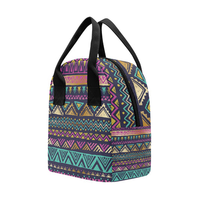 Multicolor Tribal aztec Insulated Lunch Bag