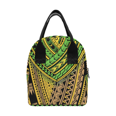 Polynesian Tribal Color Insulated Lunch Bag