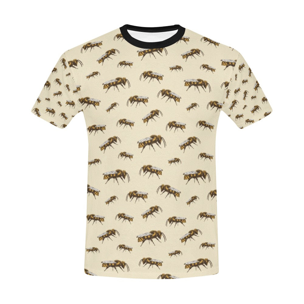 Bee Print Design LKS306 Men's All Over Print T-shirt