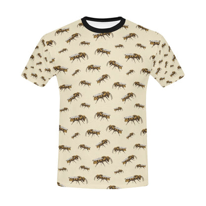 Bee Print Design LKS306 Men's All Over Print T-shirt
