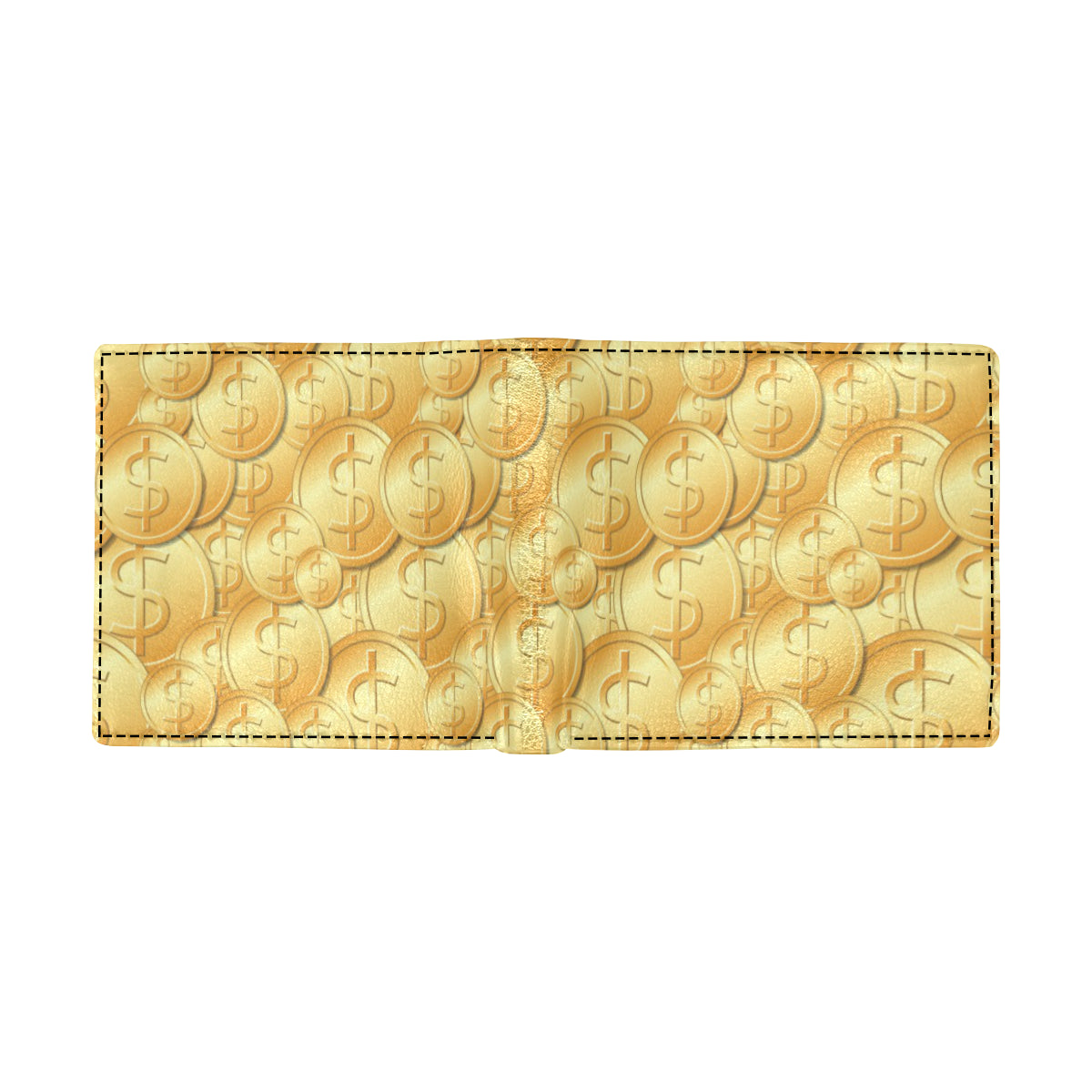 Dollar Pattern Print Design DO03 Men's ID Card Wallet